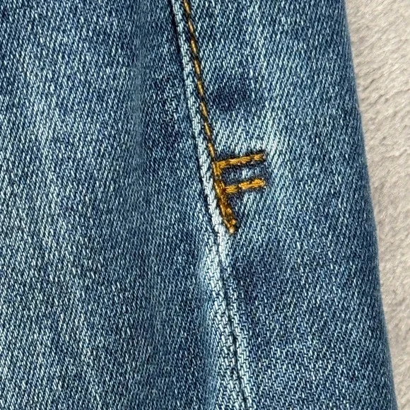 FRAME Le Crop Mini Boot Jeans Womens 24 Blue Medium Wash High Rise Denim - Picture 8 of 15